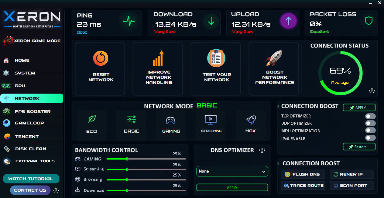 Xeron Dashboard